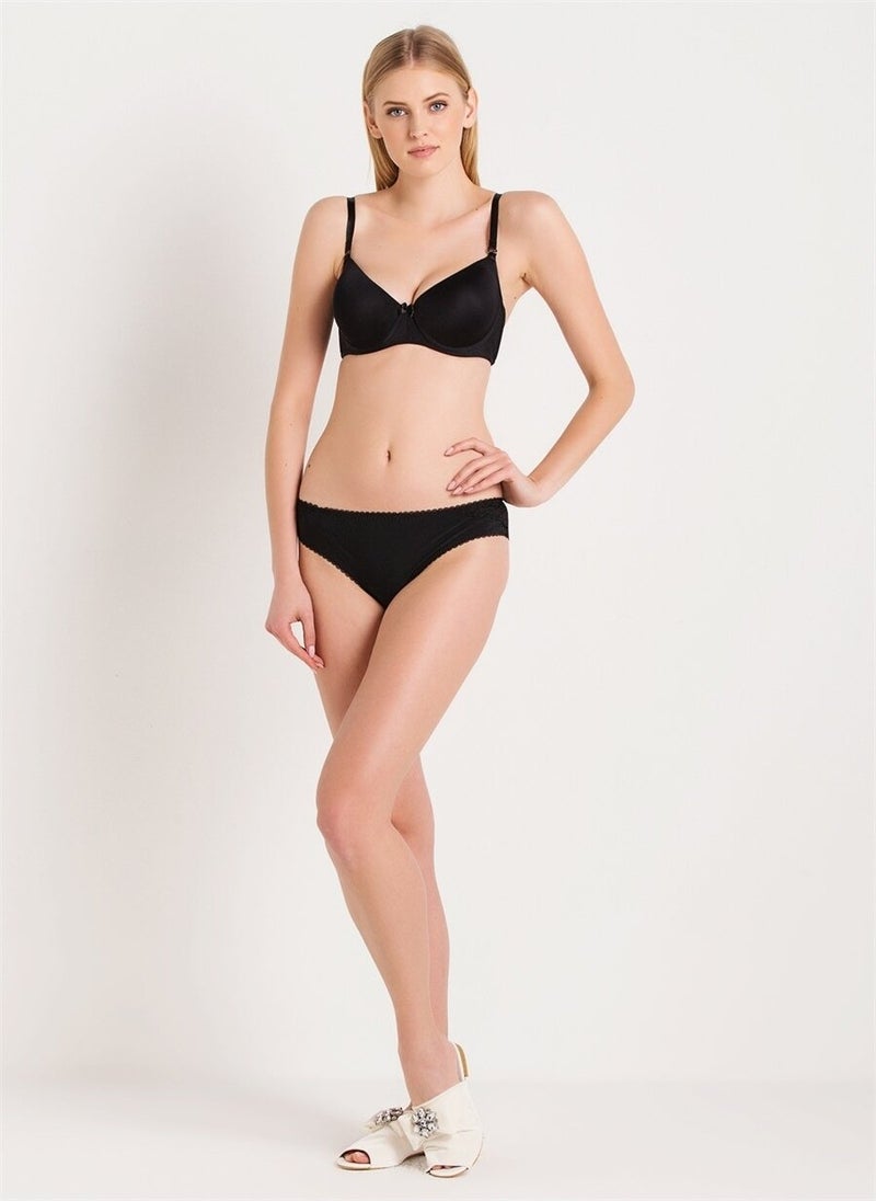 Magic Form 3045 Plain Fabric Thin Sponge Empty Cup Large Size Underwire Bra  - Image 5
