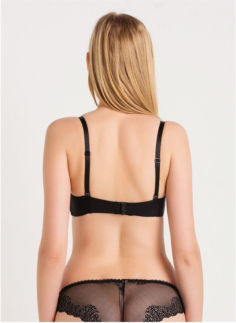 Magic Form 3045 Plain Fabric Thin Sponge Empty Cup Large Size Underwire Bra  - Image 4