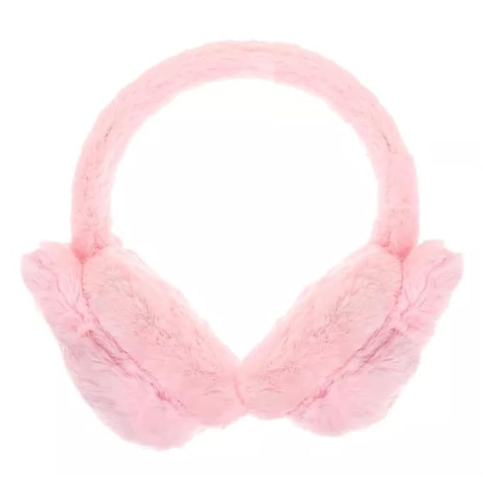 THE DDS STORE Rabbit Face 1 Cute Fluffy Ear Muff for Women Plush Earmuffs Kids Winter Earmuffs Girls Boys Cold Weather Ear Warmer (Grey) - Image 3