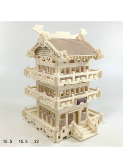 LELE BROTHER 3D Puzzle Wooden Assembly Simulation Building Model 