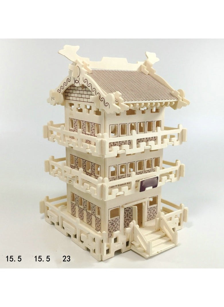 LELE BROTHER - 3D Puzzle Wooden Assembly Simulation Building Model - Image 1