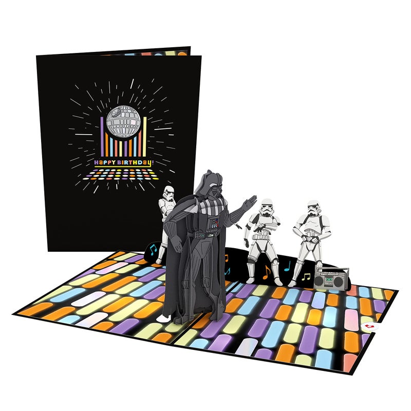 Lovepop Happy Birthday Pop-Up Card for Her and Him - 3D Star Wars Birthday Greeting Cards for Boys, Girls, Men, Women - Disco - 5" x 7" Darth Vader Card - Blank Note Card & Envelope Included - Image 2