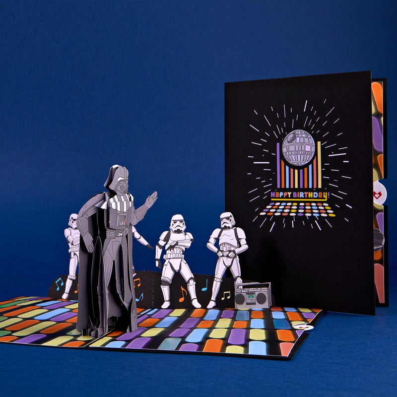 Lovepop Happy Birthday Pop-Up Card for Her and Him - 3D Star Wars Birthday Greeting Cards for Boys, Girls, Men, Women - Disco - 5" x 7" Darth Vader Card - Blank Note Card & Envelope Included - Image 5