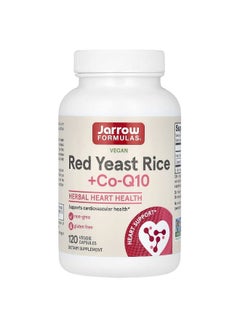 jarrow formulas Jarrow Formulas, Vegan Red Yeast Rice + Co-Q10, 120 Veggie Capsules  - Image 1