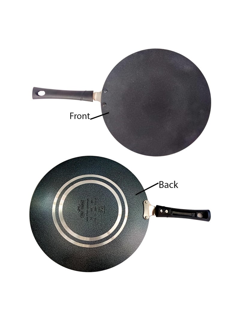 Non Stick Roti Pan Chapati Tava Aluminium Concave Tawa Crepe Paratha Dosa Pancake Griddle Skillet 285MM  - Image 4