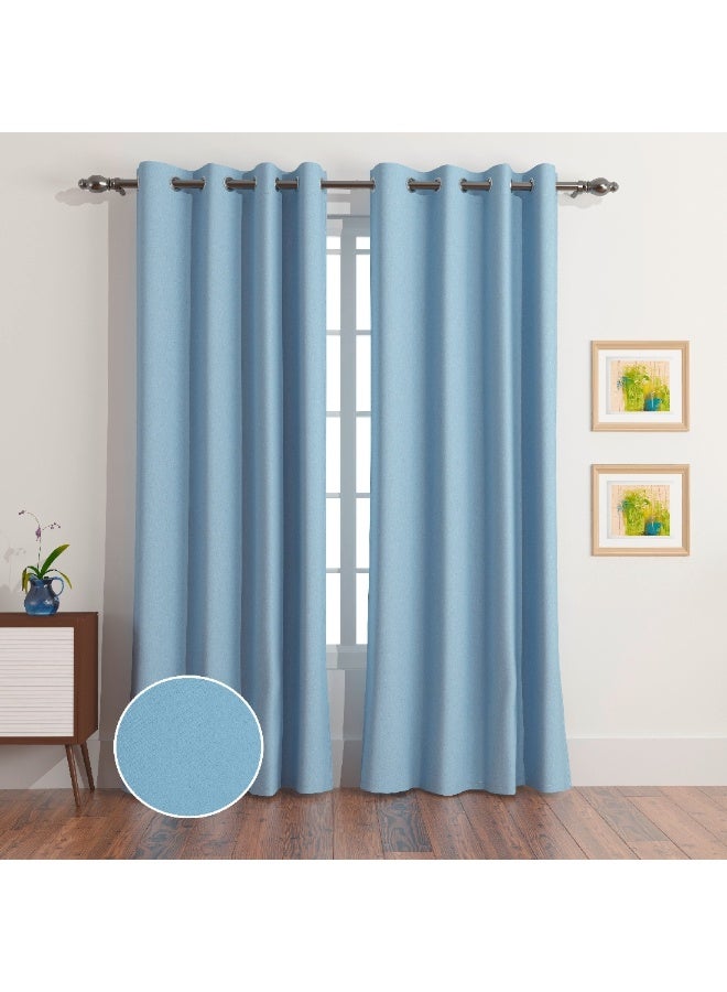 Home Box Essential 4-Pieces Blackout Curtain Set 240 x 140 cm  - Image 2