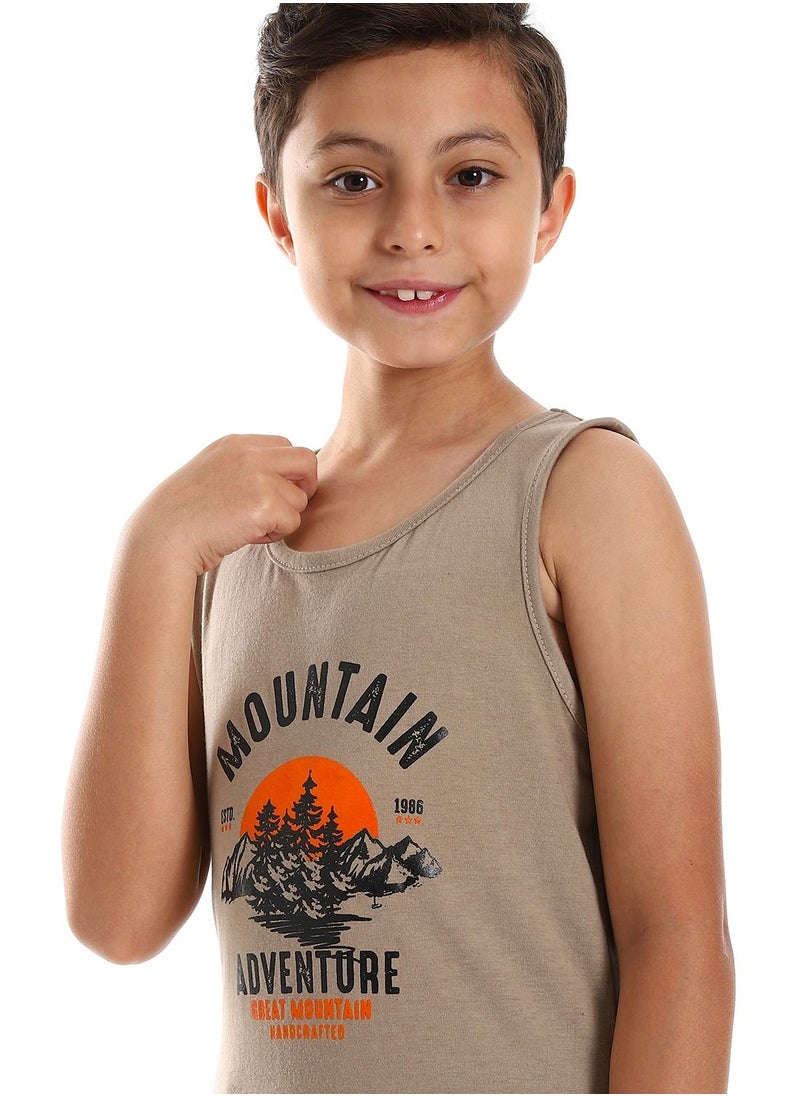 Caesar - Boys Printed Sportive Tank Top - Image 1