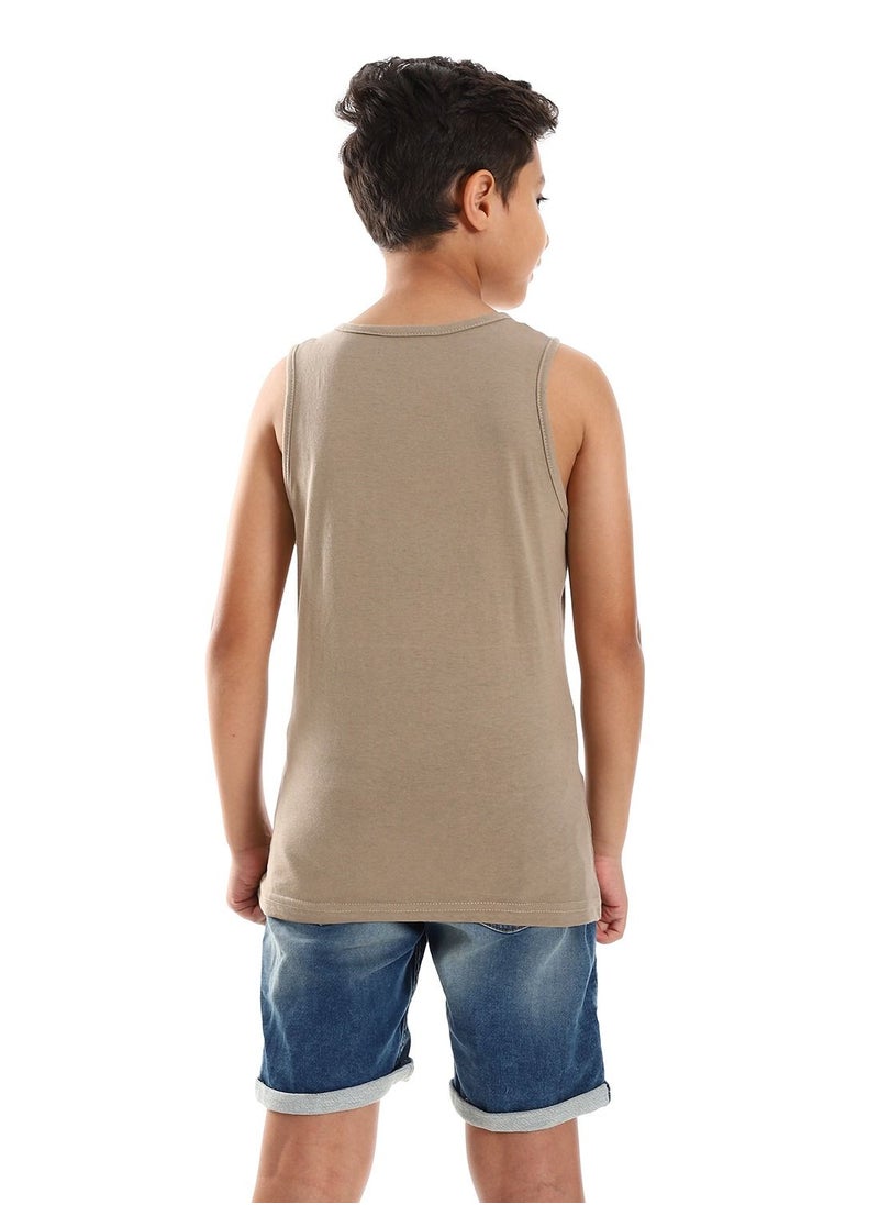 Caesar - Boys Printed Sportive Tank Top - Image 1