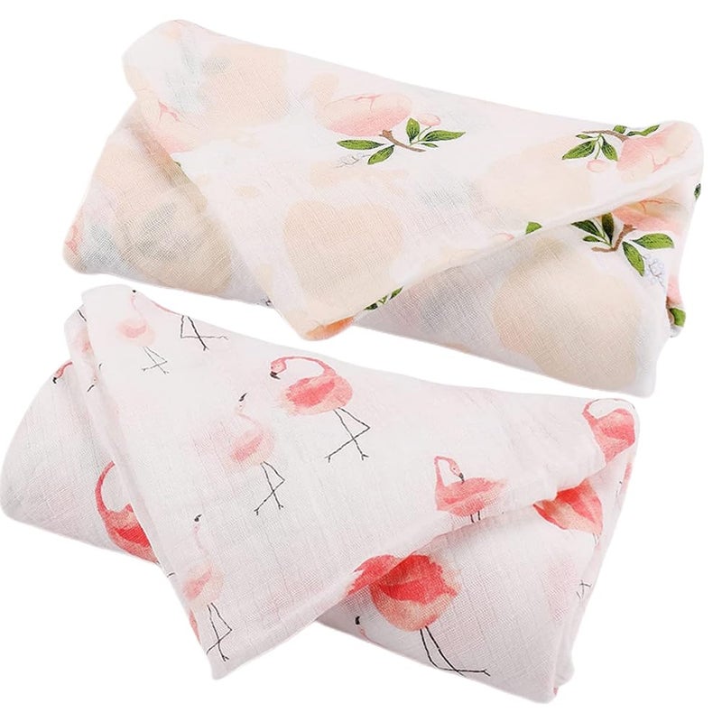 Muslin Baby Blanket: 70% Bamboo 30% Cotton, Ultra-Soft Breathable Skin-Friendly - Versatile 120 X 120 Cm, Multi-Use Wrap Swaddle for Newborns, Nursing, Stroller, Playtime - Image 1