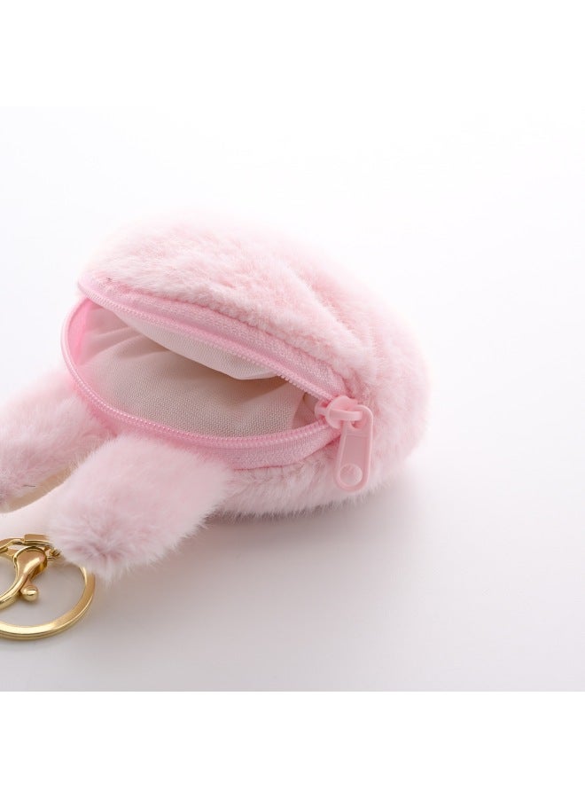 Cute Second Generation Rab Plush Toy Coin Purse Keychain Pendant Personalized Hot-selling Fine Doll Machine Doll-Specifications:Zero Wallet Six-color Mixed Pack [minimum Bid Of 6] - Image 3