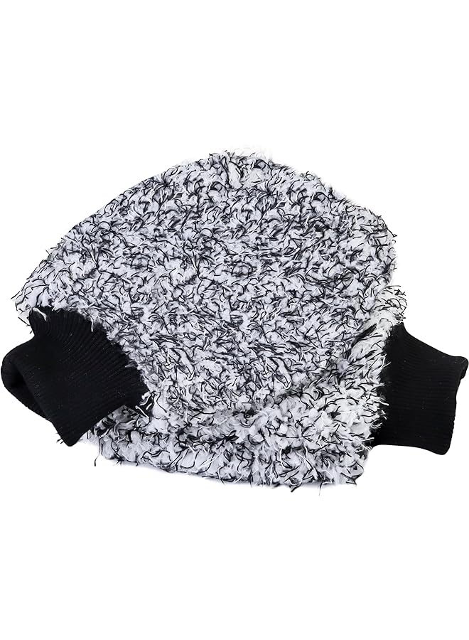 Excefore Microfiber Cleaning Mitt-Car Wash Mitt-2 Pack Premium Cyclone Car Washing Gloves, Scratch-Free Lint-Free Wash Mitts, Holds Tons Of Sudsy Water For Effective Washing, Machine Washable (Black & White) - Image 1