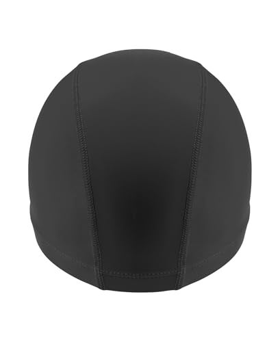 Arena Unisex Junior Unix II Swim Cap for Boys and Girls Ages 6 to 12 Lightweight Stretch Fabric Kids Pool Bathing Cap One Size Black - Image 3