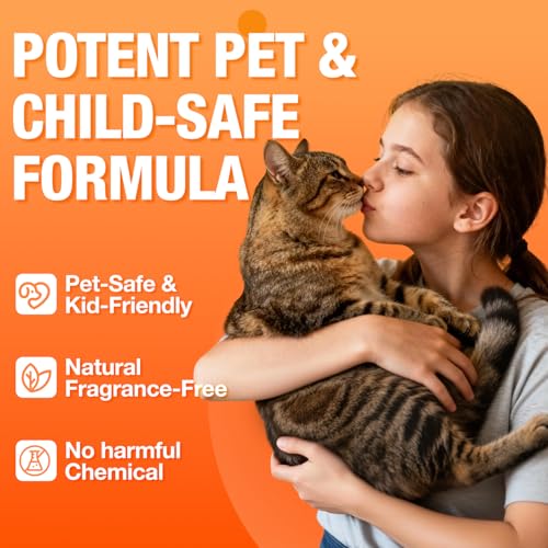 coozzile Pet Odor Eliminator, Odor Remover and Pet Spray Fragrance Free Colorless 16.9oz Spray, Safe Highly Effective Carpet and Cat Litter Deodorizer for Dogs and Cats - Image 3