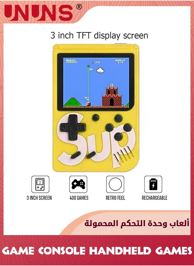 UNUNS - Sup Game Box And Game Controller,400 In 1 Retro Games Upgraded Version,Mini Portable Console Gamebox,Classic Retro Video Games With Rechargeable Battery,Support 2 Players And Tv Connection - Image 1