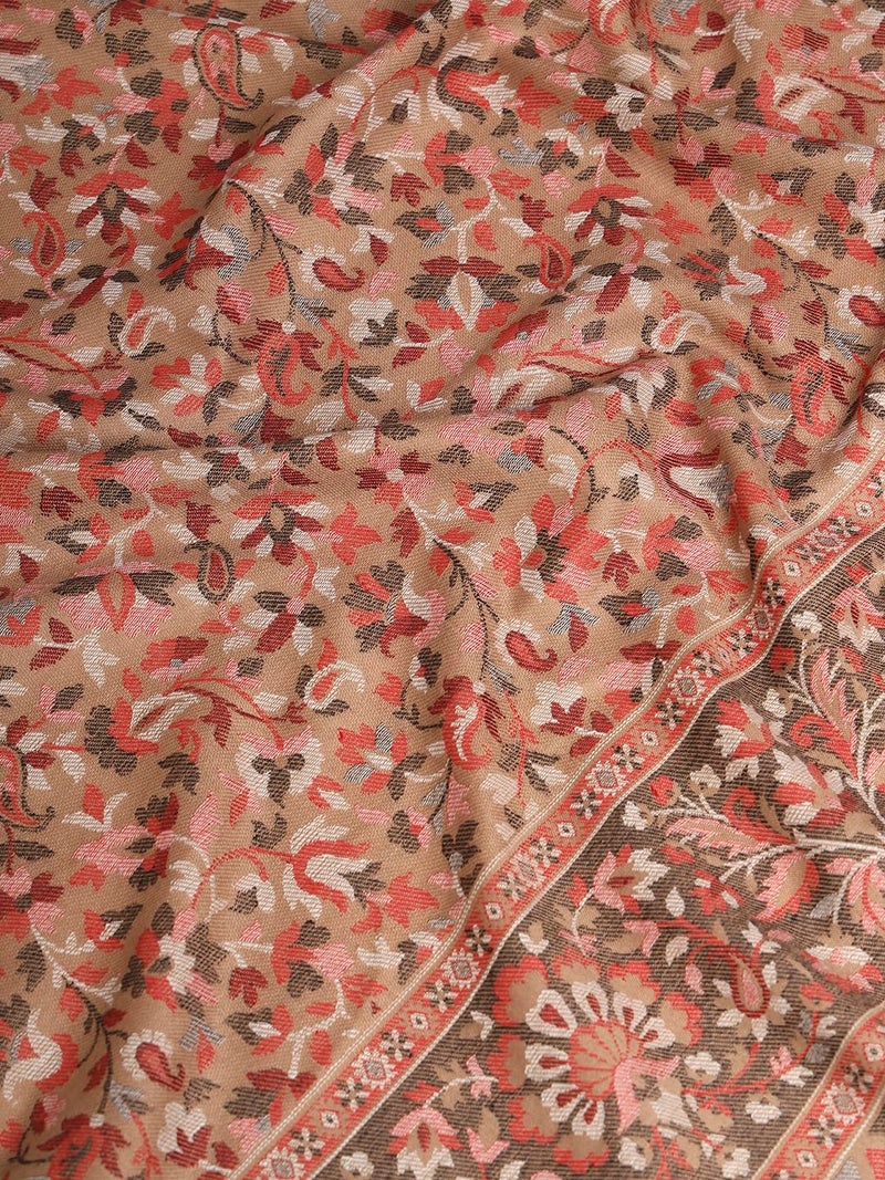 Pashmoda Women Dastaan Woven Design Jamawar Shawl (Size 101X203 CM) - Image 4