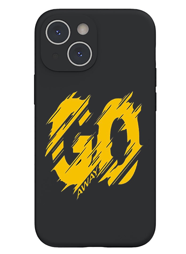 Theodor Protective Slim Fit Case Liquid Silicone Cover with Full Body Protection Anti-Scratch Shockproof Case For iPhone 15 Plus Black - Go - Image 1