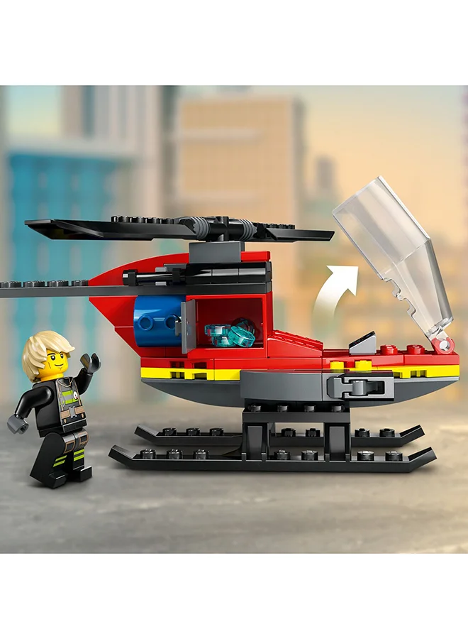 ليغو مجموعة بناء مروحية الإنقاذ من الحريق 60411 من LEGO® City