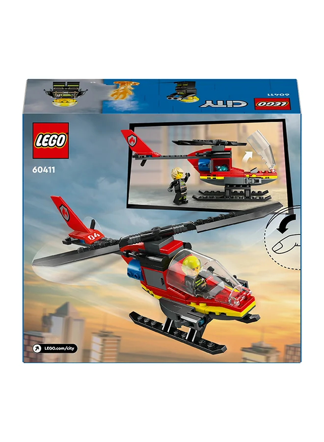 ليغو مجموعة بناء مروحية الإنقاذ من الحريق 60411 من LEGO® City