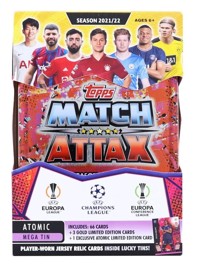 Topps 2021/22 Topps UEFA Champions League Match Attax Mega Tin | Atomic - Image 1