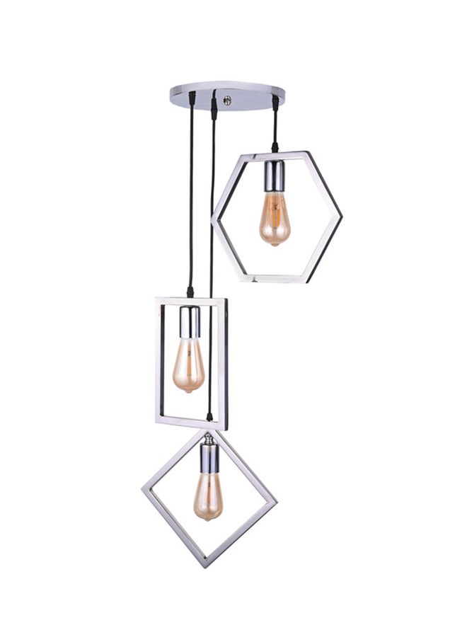 El Rawda Lighting Libora Stainless Ceiling Lamp | modern decorative LED E27 pendant light ceiling lamp hanging | suitable for any room | | Color: Chrome | Size: 70x43 cm