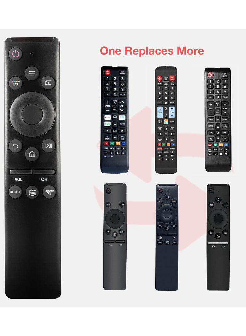 VIUAUAX جهاز تحكم عن بُعد عالمي لتلفزيونات سامسونج الذكية، بديل عن أجهزة التلفزيون عالية الدقة 4K UHD المنحنية QLED وغيرها، مع أزرار نتفليكس برايم فيديو. - Image 2