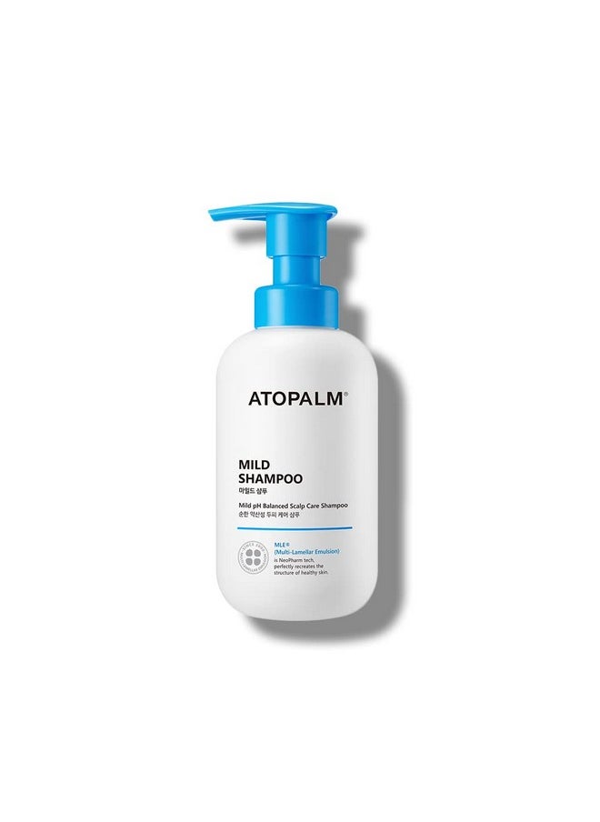 Atopalm Mild Shampoo 10.1 Fl. Oz. 300Ml Tearfree Hypoallergenic Hair Care For Sensitive Skin Biotin For Dry Scalp Paraben & Mineral Oilfree Ph Balancing Nourishing Hydrating ; Kbeauty  - Image 1