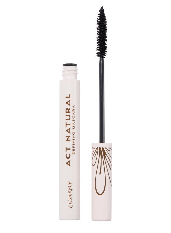 ColourPop Act Natural Defining Mascara - Clump-Free Black Mascara to Lift, Lengthen & Define Lashes - Made with a Soft, Flexible Brush - Black (0.3 oz) - Image 1