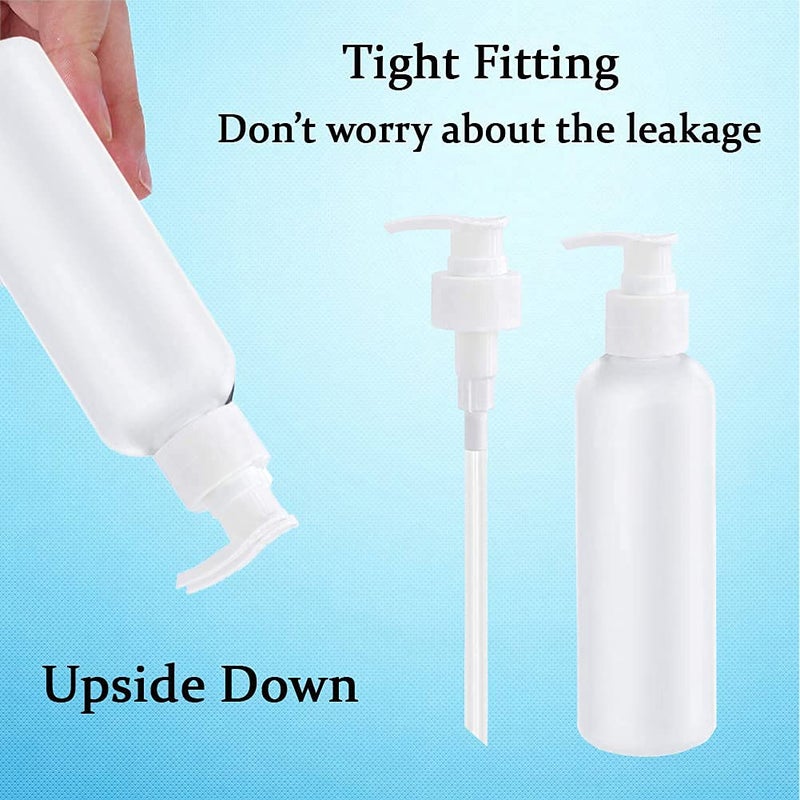 R K 200ML Refillable Pump Bottles Pack of 3 Empty Dispenser for Hand Wash Sanitizer Soap Shampoo Ideal for Home Bathroom Office Toilet - Image 3