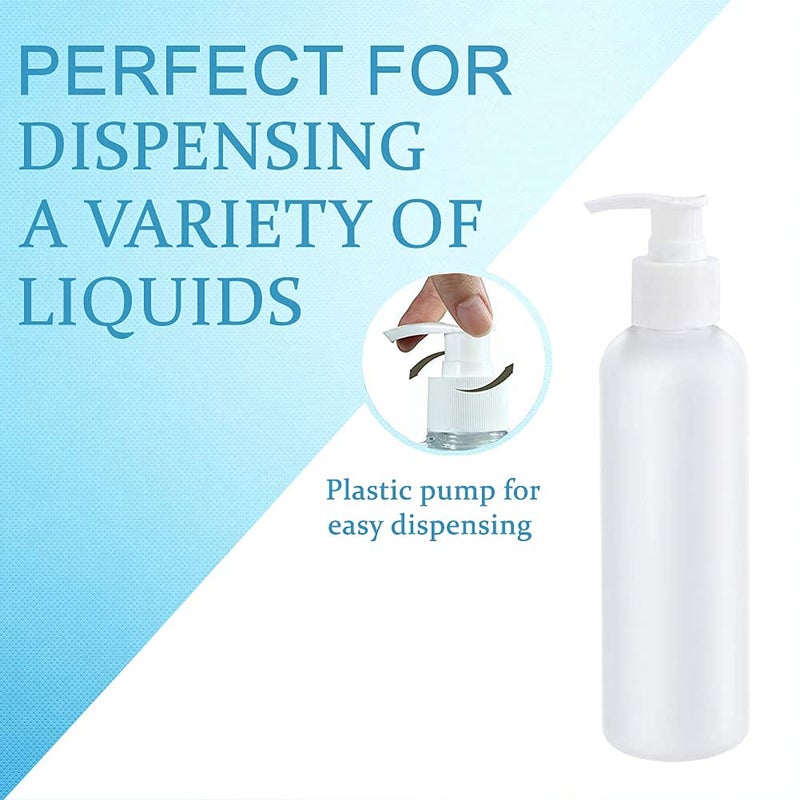 R K 200ML Refillable Pump Bottles Pack of 3 Empty Dispenser for Hand Wash Sanitizer Soap Shampoo Ideal for Home Bathroom Office Toilet - Image 2