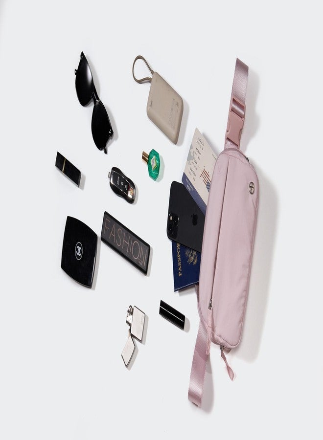 Pander حقيبة كتف كروسبودي من باندر للسفر والأنشطة الخارجية والاستخدام اليومي - حزام قابل للتعديل، حقيبة كتف خفيفة الوزن، وردية اللون، 9 × 5.5 × 2.1 بوصة، كروسبودي، حقيبة كتف، سفر، أنشطة خارجية، استخدام يومي - Image 2