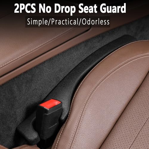 Uootill Car Seat Gap Filler Set of 2,Seat Gap Organizer, No Drop Seat Guard,2025 New Car Seat Side Gap Filler Organizer, Drop Seat Guards for Cars (Black 2Pcs) - Image 3