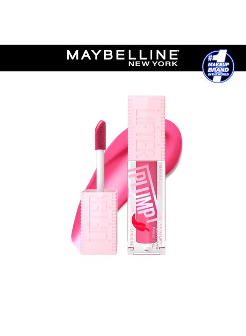 MAYBELLINE LIFTER PLUMP PLUMPING LIP GLOSS WITH CHILI PEPPER, INTENSE HYDRATION & LASTING PLUMP, 003 PINK STING Pink Sting