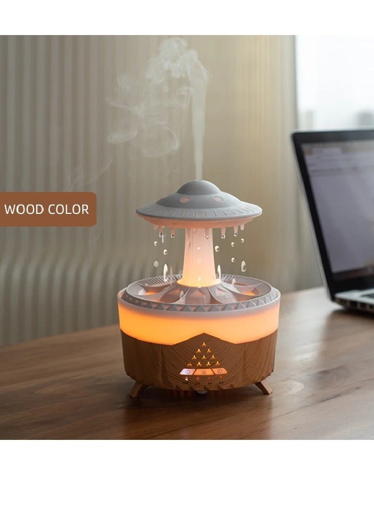 AROAQ Essential Oil UFO Raindrop Humidifier with Colorful Lights Remote Control Timing Humidifier Aroma Humidifier 100‑240V - Image 1