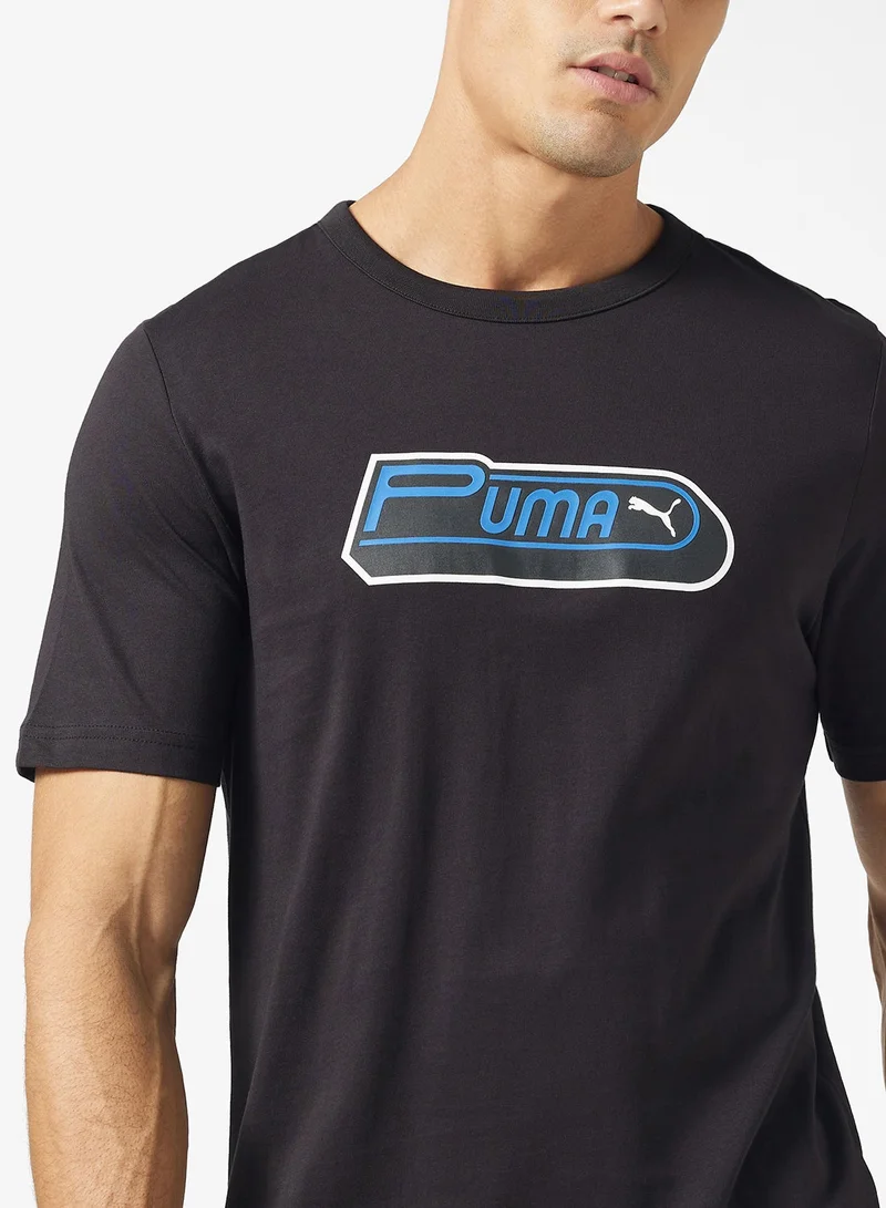 PUMA puma black-mountain blue Future Archive Graphic Relaxed T-Shirt for Men | Best Price UAE