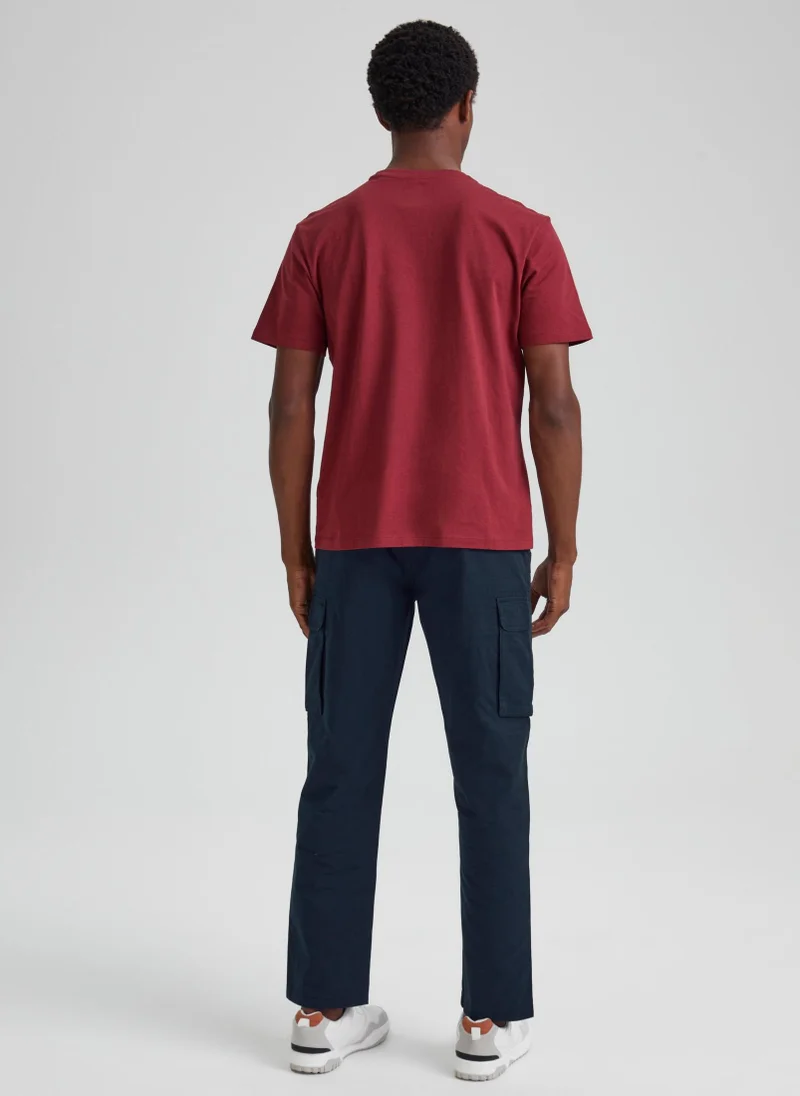 Matalan Navy Essential Cargo Trousers
