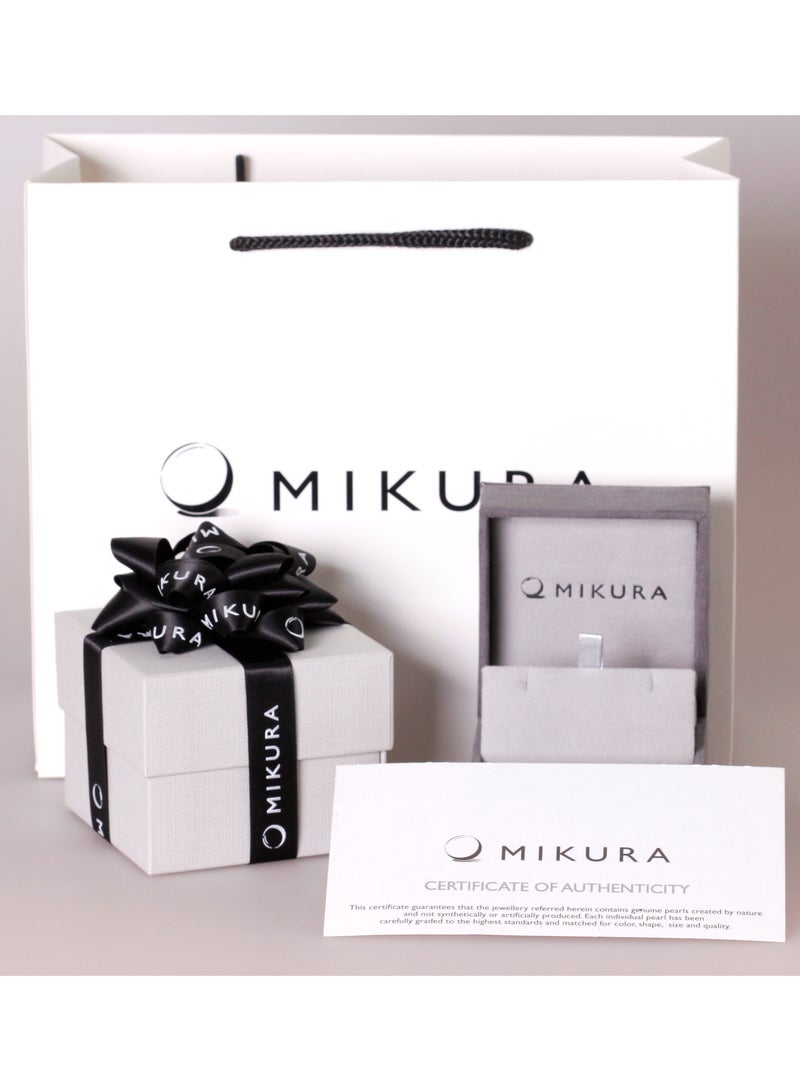 MIKURA Pendant Chain, South Sea Pearls, B Quality, White Color, 13.0-12.0MM, 18KY  - Image 5