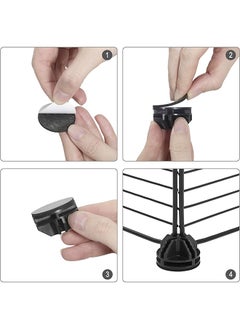 HQ-GAMING Bear Pet Playpen, Small Animal Cage Indoor Portable Metal Wire Yard Fence For Small Animals Rabbits Kennel Crate Fence Tent, Black 12 Panels 142x72x36 Cm  - Image 3