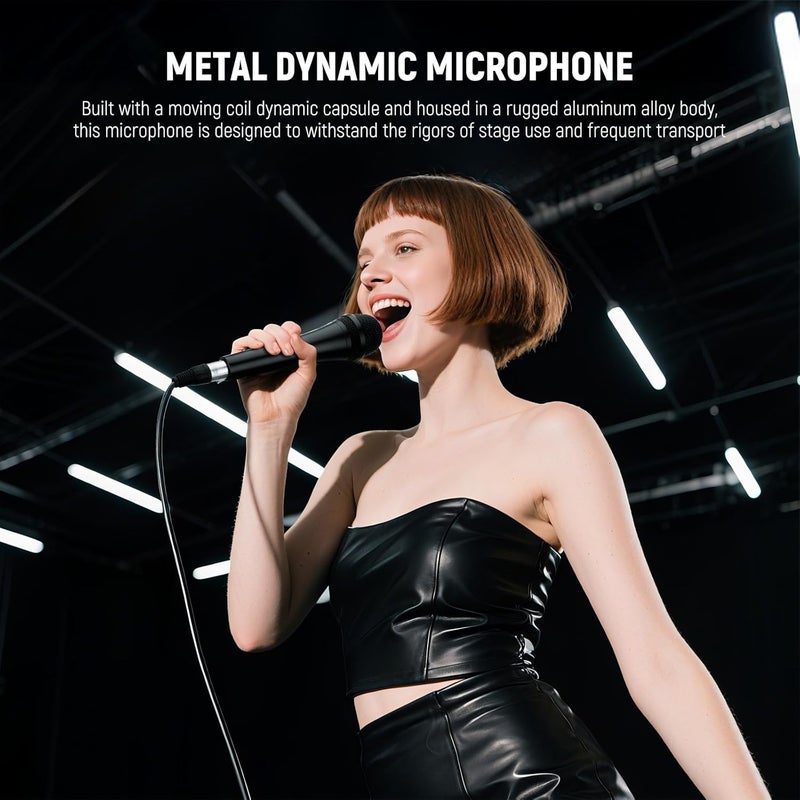 NEEWER NW-040 Cardioid Dynamic Microphone with XLR Cable - Unidirectional Pickup Mic for Voice, Podcast, Singing, and Streaming - Image 2