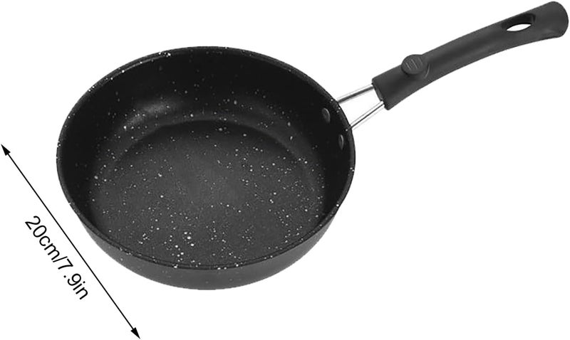 Nonstick Frying Pan Skillet Omelette Pan Easy to Clean Pancake Pan and Healthy Egg Cooker Suitable for Gas Stove & Induction Cookware (20cm) - Image 2
