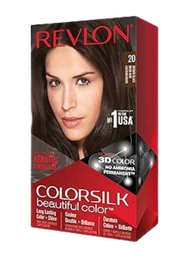 ريفلون صبغة شعر كلر سيلك - أسود بنى 20 - Image 1