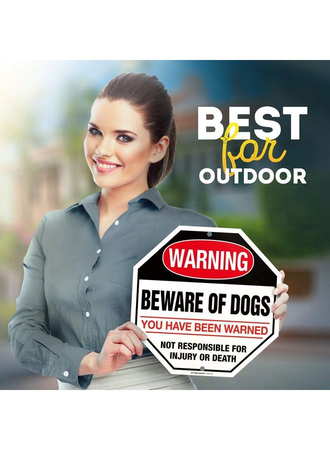My Sign Center Warning Beware Of Dog You Have Been Warned Not Responsible For Injury Or Death Sign 12" X 12" 0.40 Aluminum Fade Resistance Indoor Outdoor Use Usa Made By My Sign Center  - Image 4