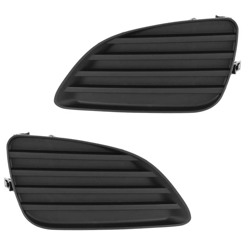 BXZ Front Bumper Insert Fog Lamp Light Cover Pair Matte Black For Toyota Camry 2010 2011 5212706140 5212806140