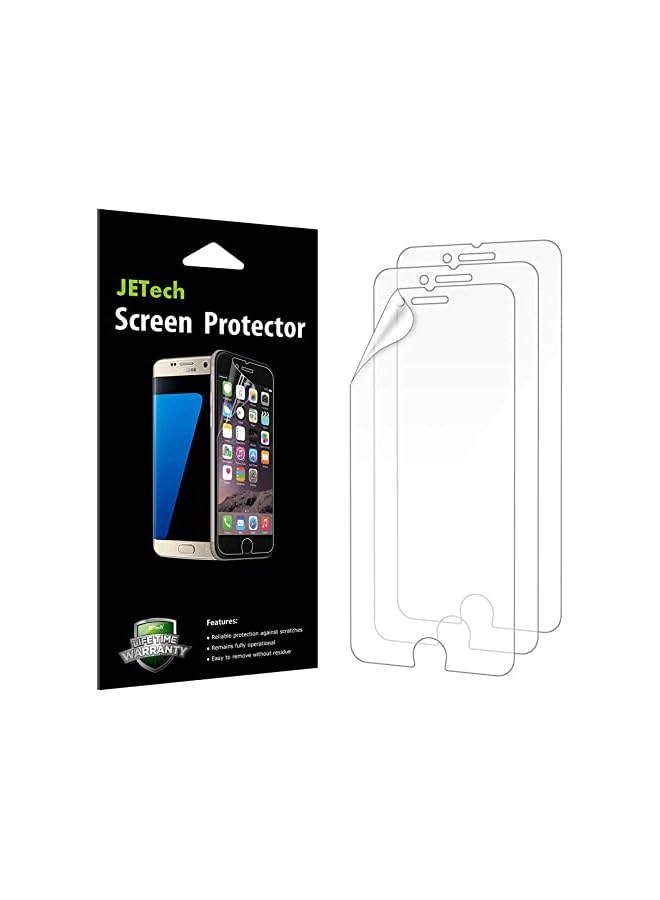 جي تيك JETech JETech واقي شاشة لهاتف iPhone 8 وiPhone 7، فيلم PET، شفاف عالي الدقة، 3 عبوات - Image 1