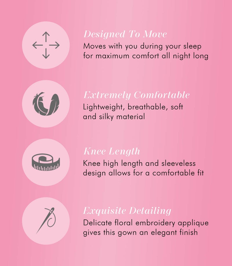 Exquisite Form Women's Coloratura Sleepwear Short Flutter Sleeve Gown 30109, Victory Violet, Medium - Image 3
