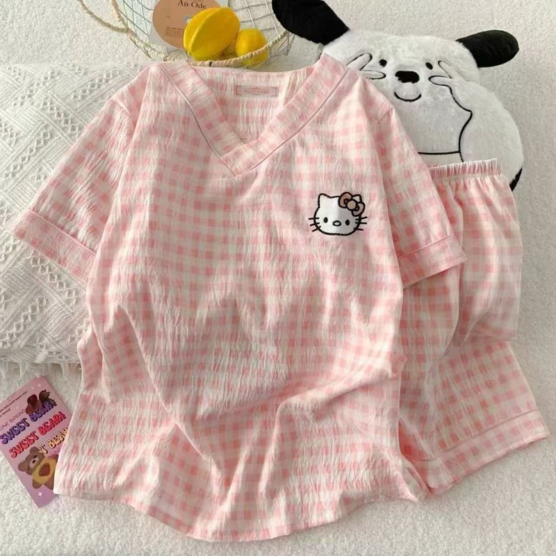 Women's Cloud Cotton Short Sleeve Shorts Pajama Set - Image 1