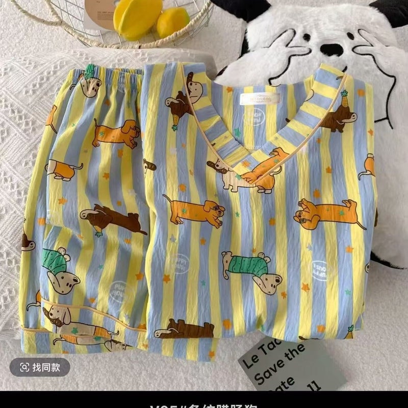 Women's Cloud Cotton Short Sleeve Shorts Pajama Set - Image 5