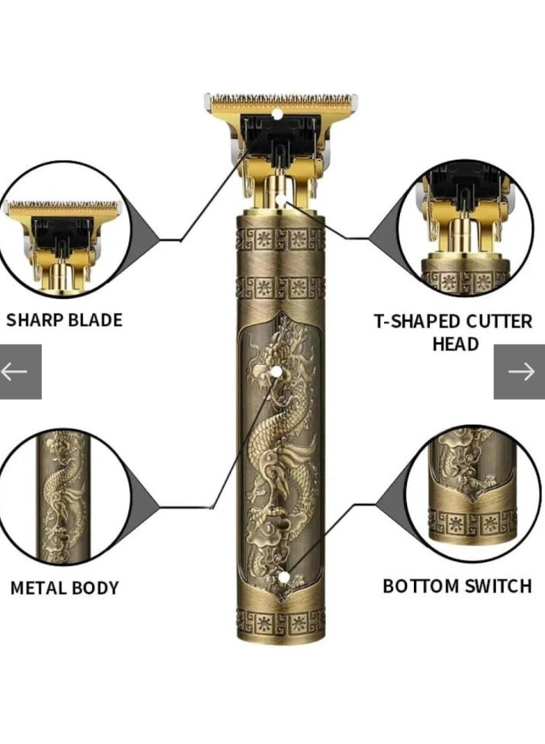 Professional hair and beard trimmer – Pharaonic gold style – A touch of luxury and precision - Image 3