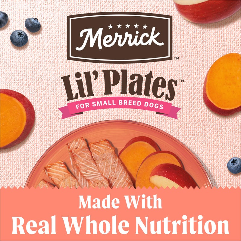 Merrick Lilâ€™ Plates Premium Grain Free Dry Dog Food for Small Dogs, Real Salmon and Sweet Potato Kibble - 12.0 lb. Bag - Image 2