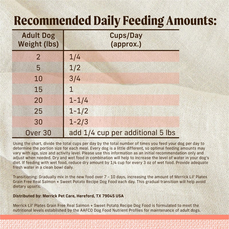 Merrick Lilâ€™ Plates Premium Grain Free Dry Dog Food for Small Dogs, Real Salmon and Sweet Potato Kibble - 12.0 lb. Bag - Image 5