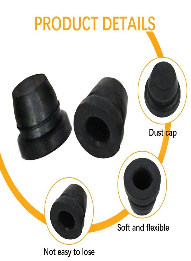HAOBO 18PCS Black Brake Dust Cover, Rubber Dust Stem Cover, Grease Fitting Caps, Brake Caliper Bleeder Cap, Brake Bleeder Screw Cap, Rubber Dust Cover for for Cars, SUVs, Trucks, Motorcycles - Image 3